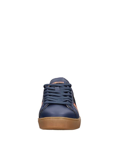 Sneakers in ecopelle BIKKEMBERGS | 25107/CP C MICRIFIBER LEATHERBLU-ARANCIO